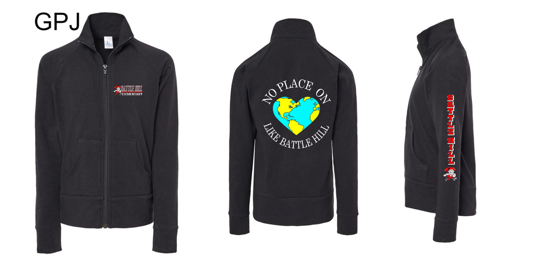 Battle Hill Elementary school Ladies and Girls PRACTICE JACKET(available in Youth and Adult)