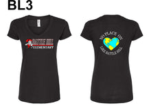 Load image into Gallery viewer, Battle Hill Elementary School Ladies V-neck Tee
