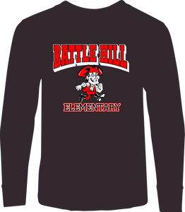 BATTLE HILL ELEMENTARY YOUTH & ADULT LONG SLEEVE ALL PURPOSE T-SHIRT