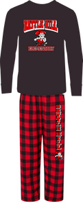 BATTLE HILL ELEMENTARY MENS LOUNGE WEAR (PAJAMA BOTTOMS WITH LONG SLEEVE ALL PURPOSE T-SHIRT TOP)BY6624