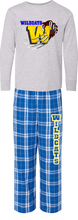 Load image into Gallery viewer, WASHINGTON ELEMENTARY LADIES LOUNGE WEAR (PAJAMA BOTTOMS WITH LONG SLEEVE ALL PURPOSE T-SHIRT TOP)BY6624
