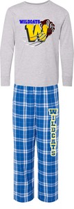 WASHINGTON ELEMENTARY LADIES LOUNGE WEAR (PAJAMA BOTTOMS WITH LONG SLEEVE ALL PURPOSE T-SHIRT TOP)BY6624