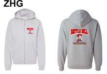 Load image into Gallery viewer, BATTLE HILL ELEMENTARY School ADULT and YOUTH HEATHER GREY HOODED zip-up sweatshirt
