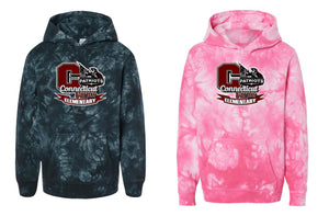 CONNECTICUT FARMS Elementary School YOUTH Hooded TIE DYE SWEATSHIRTS (Pullover)