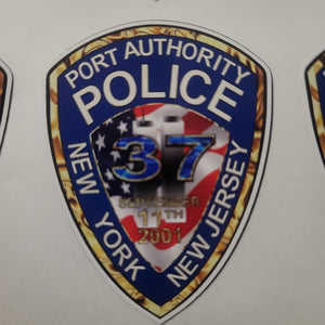 PAPD 9/11 remembrance decal sticker