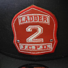 Load image into Gallery viewer, THE SHIELD LEATHER front piece Stretch/flexfitCAP
