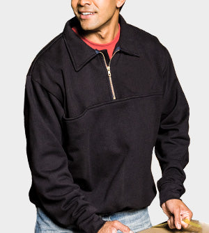 1/4 zip job shirt (Game Sportswear) CUSTOM CANVAS COLLAR