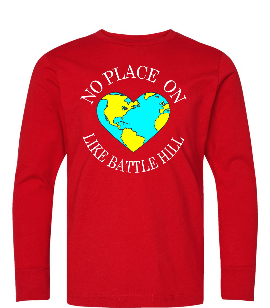 BATTLE HILL ELEMENTARY LADIES  LONG SLEEVE ALL PURPOSE T-SHIRT TOP