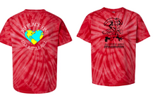 Load image into Gallery viewer, Battle Hill Elementary REd Swirl TIE DYE TEE (Adult and youth)
