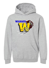 Load image into Gallery viewer, Washington Elementary School YOUTH WILDCAT HOODED pullover sweatshirt
